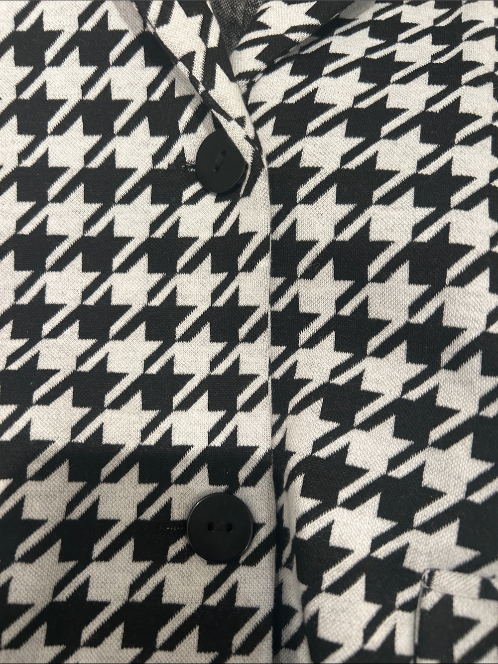 TWIK Black & White Houndstooth Blazer Jacket - Picture 8 of 8